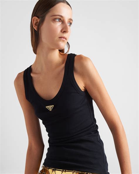 prada jersey tank top.